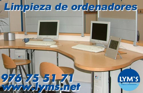 Limpieza de ordenadores en oficinas