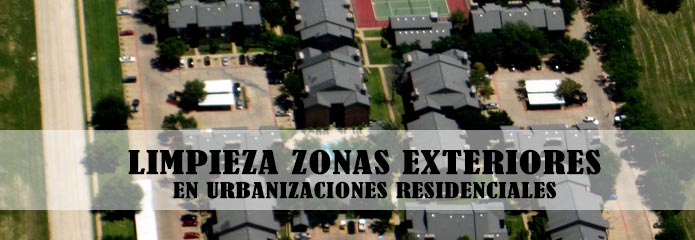Limpieza de zonas exteriores