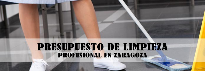Presupuesto de limpieza profesional en Zaragoza