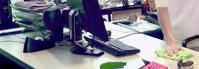Limpieza de mobiliario de oficinas