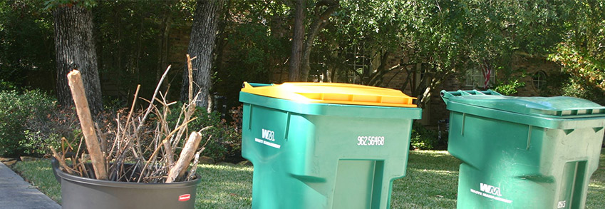 Recogida de basura en zonas residenciales
